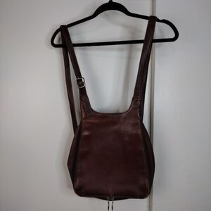 Volare Brown Leather Backpack Distressed Queros Made In Columbia